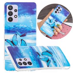 Flying Butterflies Noctilucent Soft TPU Back Cover for Samsung Galaxy A32 5G
