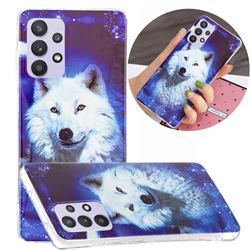 Galaxy Wolf Noctilucent Soft TPU Back Cover for Samsung Galaxy A32 5G