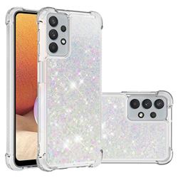 Dynamic Liquid Glitter Sand Quicksand Star TPU Case for Samsung Galaxy A32 5G - Pink