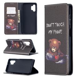 Chainsaw Bear Slim Magnetic Attraction Wallet Flip Cover for Samsung Galaxy A32 5G