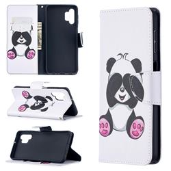 Lovely Panda Leather Wallet Case for Samsung Galaxy A32 5G
