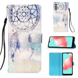 Fantasy Campanula 3D Painted Leather Wallet Case for Samsung Galaxy A32 5G