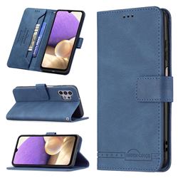 Binfen Color RFID Blocking Leather Wallet Case for Samsung Galaxy A32 5G - Blue