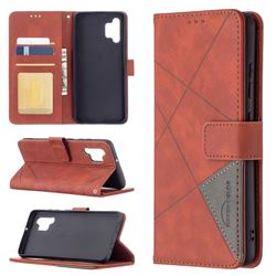 Binfen Color BF05 Prismatic Slim Wallet Flip Cover for Samsung Galaxy A32 4G - Brown