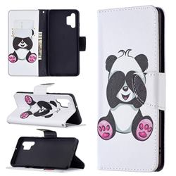 Lovely Panda Leather Wallet Case for Samsung Galaxy A32 4G