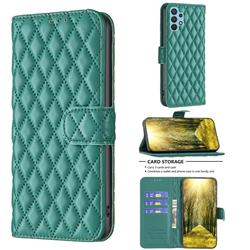 Binfen Color BF-14 Fragrance Protective Wallet Flip Cover for Samsung Galaxy A32 4G - Green