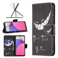 Crooked Grin Leather Wallet Case for Samsung Galaxy A33 5G