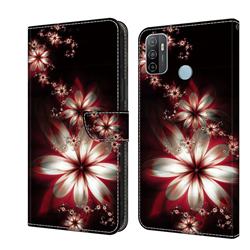 Red Dream Flower Crystal PU Leather Protective Wallet Case Cover for Samsung Galaxy A33 5G