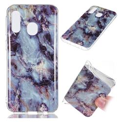 Rock Blue Soft TPU Marble Pattern Case for Samsung Galaxy A40