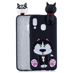 Staying Husky Soft 3D Climbing Doll Soft Case for Samsung Galaxy A40
