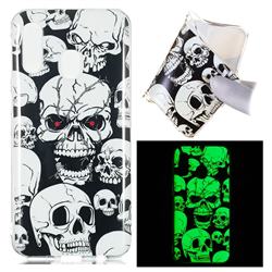 Red-eye Ghost Skull Noctilucent Soft TPU Back Cover for Samsung Galaxy A40