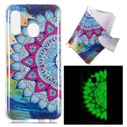 Colorful Sun Flower Noctilucent Soft TPU Back Cover for Samsung Galaxy A40