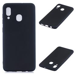Candy Soft Silicone Protective Phone Case for Samsung Galaxy A40 - Black