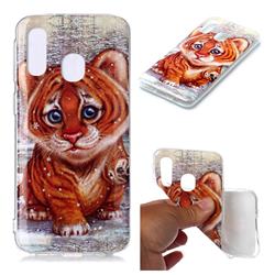 Cute Tiger Baby Soft TPU Cell Phone Back Cover for Samsung Galaxy A40