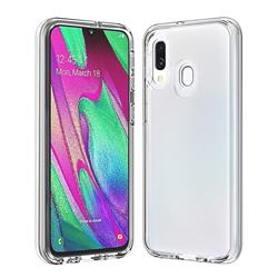 Transparent 2 in 1 Drop-proof Cell Phone Back Cover for Samsung Galaxy A40