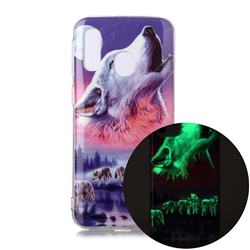 Wolf Howling Noctilucent Soft TPU Back Cover for Samsung Galaxy A40