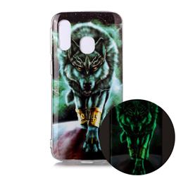 Wolf King Noctilucent Soft TPU Back Cover for Samsung Galaxy A40
