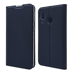 Ultra Slim Card Magnetic Automatic Suction Leather Wallet Case for Samsung Galaxy A40 - Royal Blue