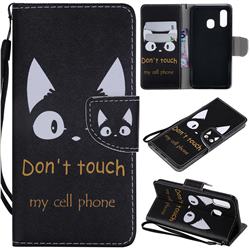 Cat Ears PU Leather Wallet Case for Samsung Galaxy A40