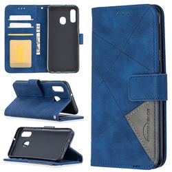 Binfen Color BF05 Prismatic Slim Wallet Flip Cover for Samsung Galaxy A40 - Blue