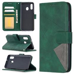 Binfen Color BF05 Prismatic Slim Wallet Flip Cover for Samsung Galaxy A40 - Green