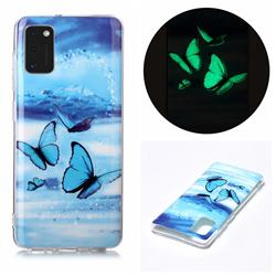 Flying Butterflies Noctilucent Soft TPU Back Cover for Samsung Galaxy A41