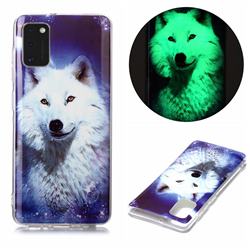 Galaxy Wolf Noctilucent Soft TPU Back Cover for Samsung Galaxy A41