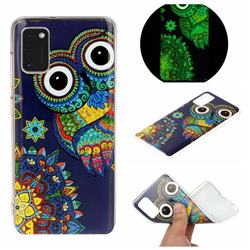 Tribe Owl Noctilucent Soft TPU Back Cover for Samsung Galaxy A41