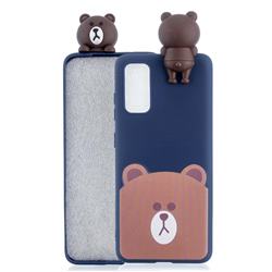 Cute Bear Soft 3D Climbing Doll Soft Case for Samsung Galaxy A41