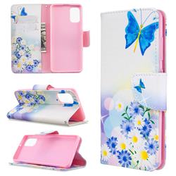 Butterflies Flowers Leather Wallet Case for Samsung Galaxy A41