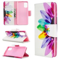 Seven-color Flowers Leather Wallet Case for Samsung Galaxy A41