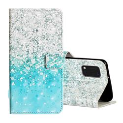 Sea Sand 3D Painted Leather Phone Wallet Case for Samsung Galaxy A41