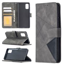 Binfen Color BF05 Prismatic Slim Wallet Flip Cover for Samsung Galaxy A41 - Gray