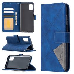 Binfen Color BF05 Prismatic Slim Wallet Flip Cover for Samsung Galaxy A41 - Blue