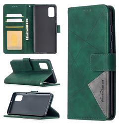 Binfen Color BF05 Prismatic Slim Wallet Flip Cover for Samsung Galaxy A41 - Green