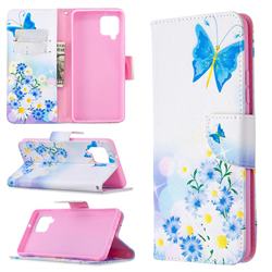 Butterflies Flowers Leather Wallet Case for Samsung Galaxy A42 5G