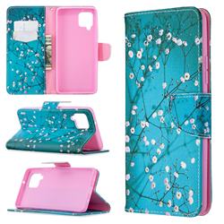 Blue Plum Leather Wallet Case for Samsung Galaxy A42 5G