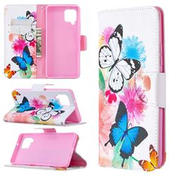 Vivid Flying Butterflies Leather Wallet Case for Samsung Galaxy A42 5G
