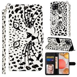 Leopard Panther 3D Leather Phone Holster Wallet Case for Samsung Galaxy A42 5G