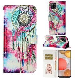 Butterfly Chimes PU Leather Wallet Case for Samsung Galaxy A42 5G
