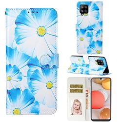 Orchid Flower PU Leather Wallet Case for Samsung Galaxy A42 5G