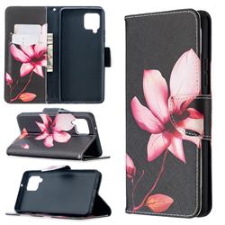 Lotus Flower Leather Wallet Case for Samsung Galaxy A42 5G