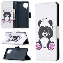 Lovely Panda Leather Wallet Case for Samsung Galaxy A42 5G