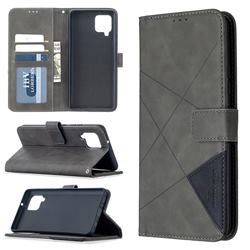 Binfen Color BF05 Prismatic Slim Wallet Flip Cover for Samsung Galaxy A42 5G - Gray