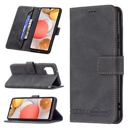 Binfen Color RFID Blocking Leather Wallet Case for Samsung Galaxy A42 5G - Black