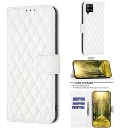 Binfen Color BF-14 Fragrance Protective Wallet Flip Cover for Samsung Galaxy A42 5G - White