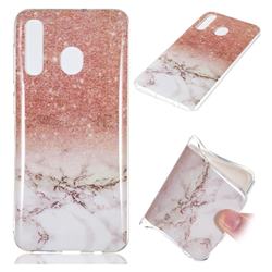 Glittering Rose Gold Soft TPU Marble Pattern Case for Samsung Galaxy A50
