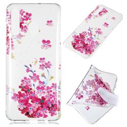 Plum Blossom Bloom Super Clear Soft TPU Back Cover for Samsung Galaxy A50