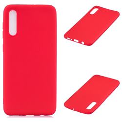 Candy Soft Silicone Protective Phone Case for Samsung Galaxy A50 - Red