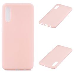 Candy Soft Silicone Protective Phone Case for Samsung Galaxy A50 - Light Pink